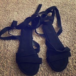 Lace up sandals